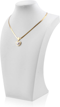 Necklace Display Bust - PU Leather Jewelry Bust Stand for Photography, Boutique & Home